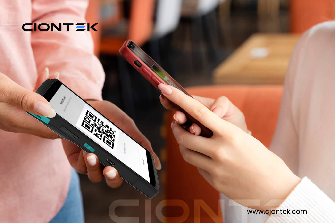 Smart pos machine with QR code scanner